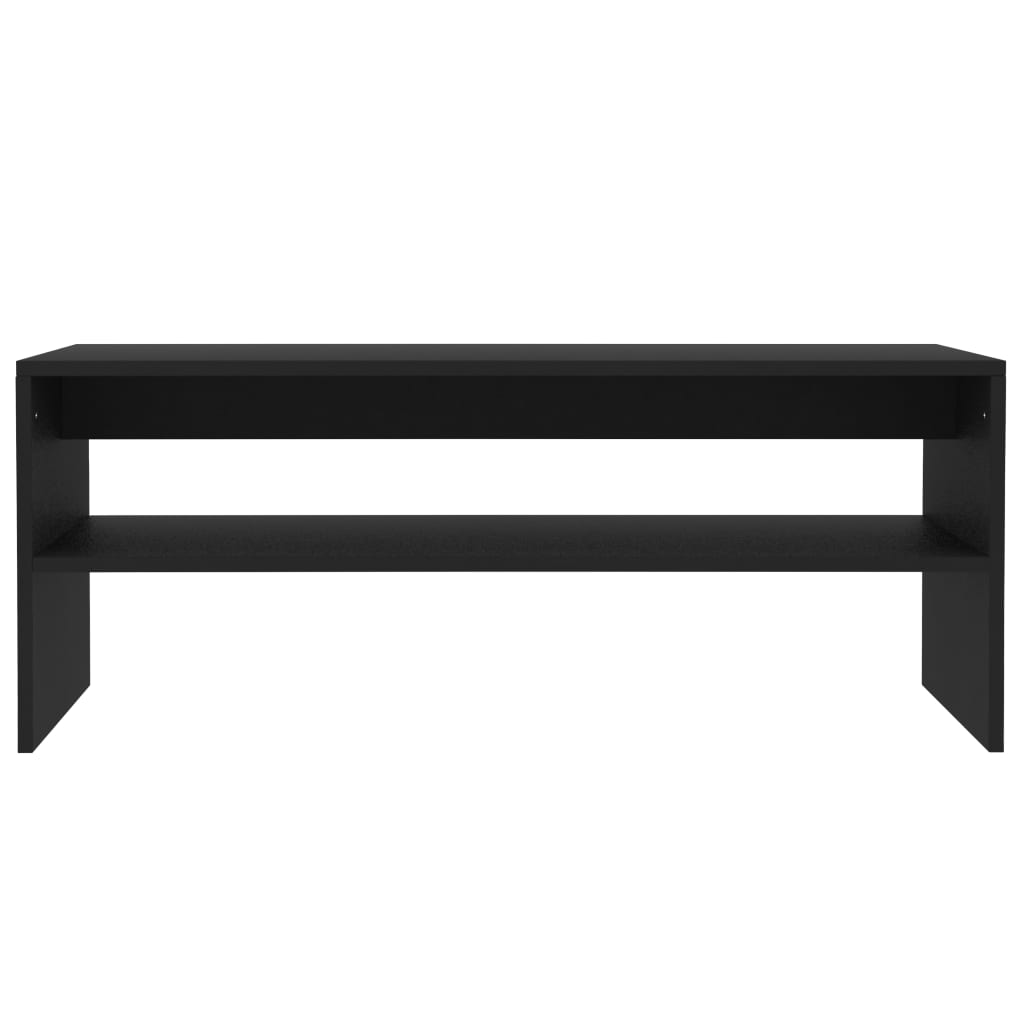 Tavolino da Salotto Nero 100x40x40 cm in Legno Multistrato | homemem39