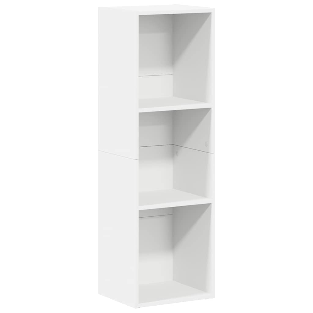Libreria/Mobile TV Bianco 36x30x114 cm in Legno Multistrato | homemem39