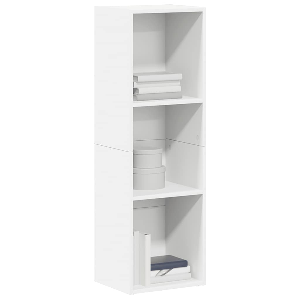 Libreria/Mobile TV Bianco 36x30x114 cm in Legno Multistrato | homemem39