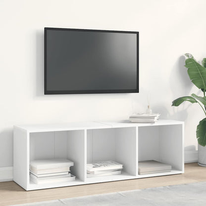 Libreria/Mobile TV Bianco 36x30x114 cm in Legno Multistrato | homemem39