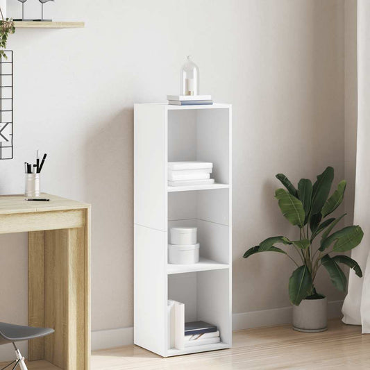 Libreria/Mobile TV Bianco 36x30x114 cm in Legno Multistrato | homemem39