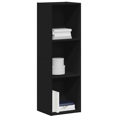 Libreria/Mobile TV Nero 36x30x114 cm in Legno Multistrato | homemem39