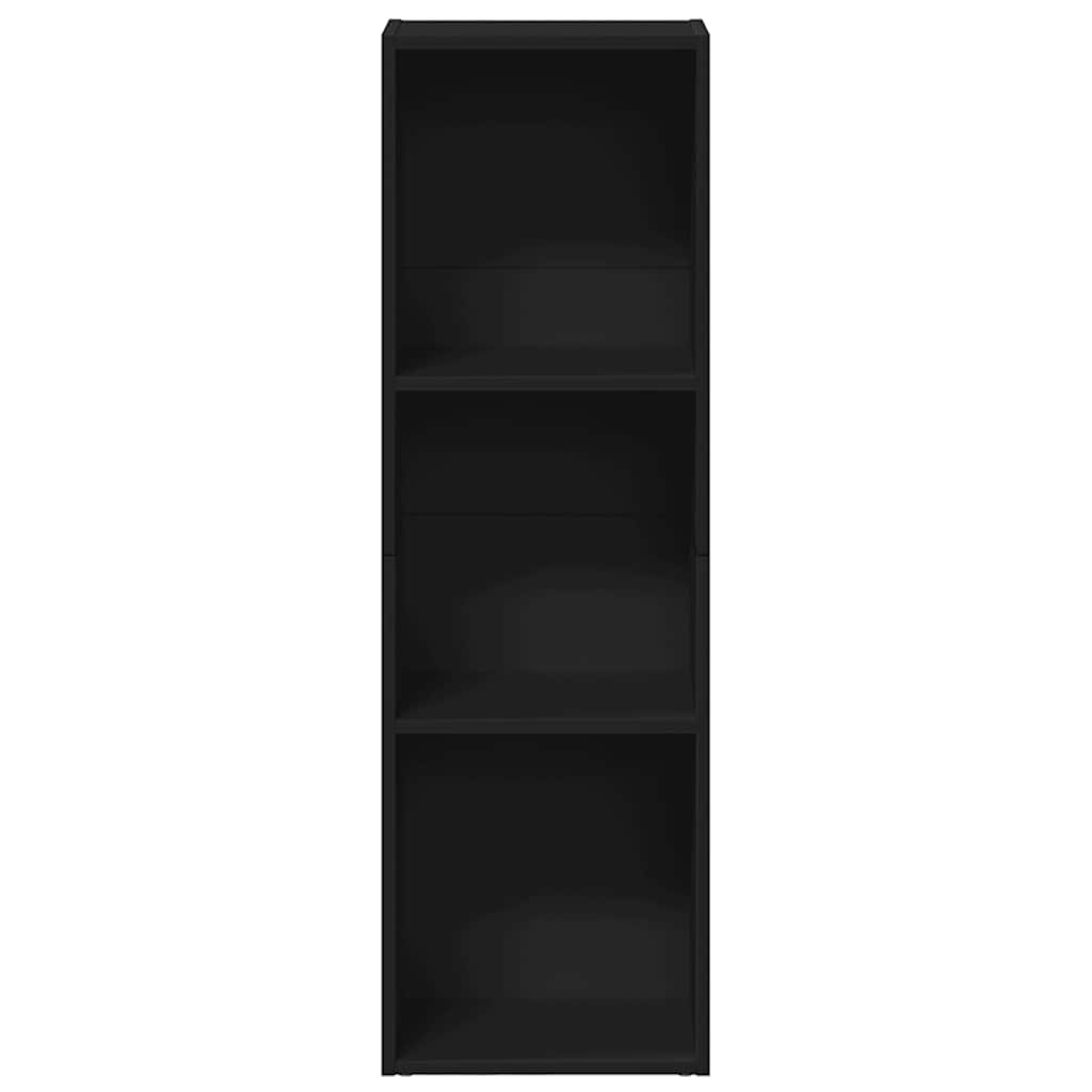 Libreria/Mobile TV Nero 36x30x114 cm in Legno Multistrato | homemem39