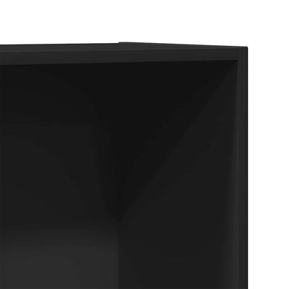 Libreria/Mobile TV Nero 36x30x114 cm in Legno Multistrato | homemem39