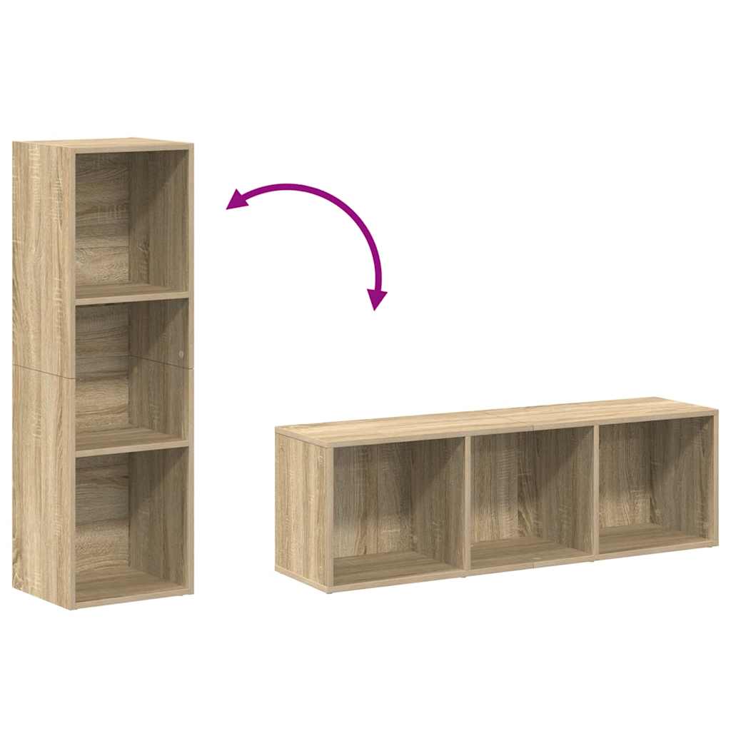 Libreria/Mobile TV Rovere Sonoma 36x30x114 cm Legno Multistrato | homemem39