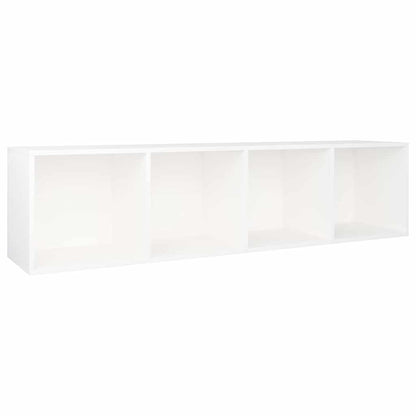 Libreria / Mobile TV Bianco 36x30x143 cm in Legno Multistrato | homemem39