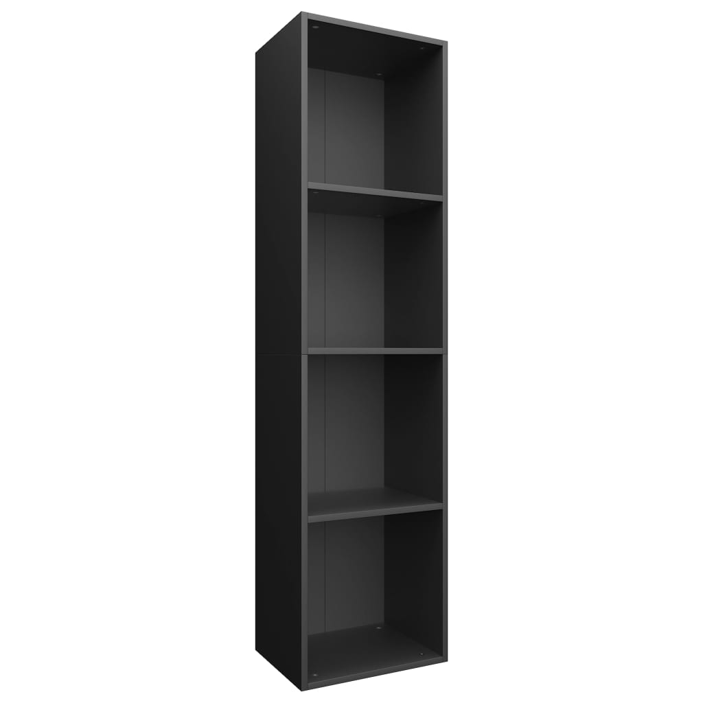 Libreria/Mobile TV Nero 36x30x143 cm in Legno Multistrato | homemem39