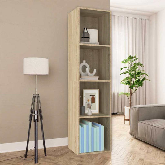 Libreria/Mobile TV Rovere Sonoma 36x30x143 cm Legno Multistrato | homemem39