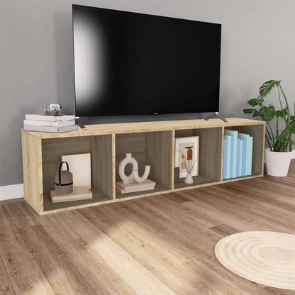 Libreria/Mobile TV Rovere Sonoma 36x30x143 cm Legno Multistrato