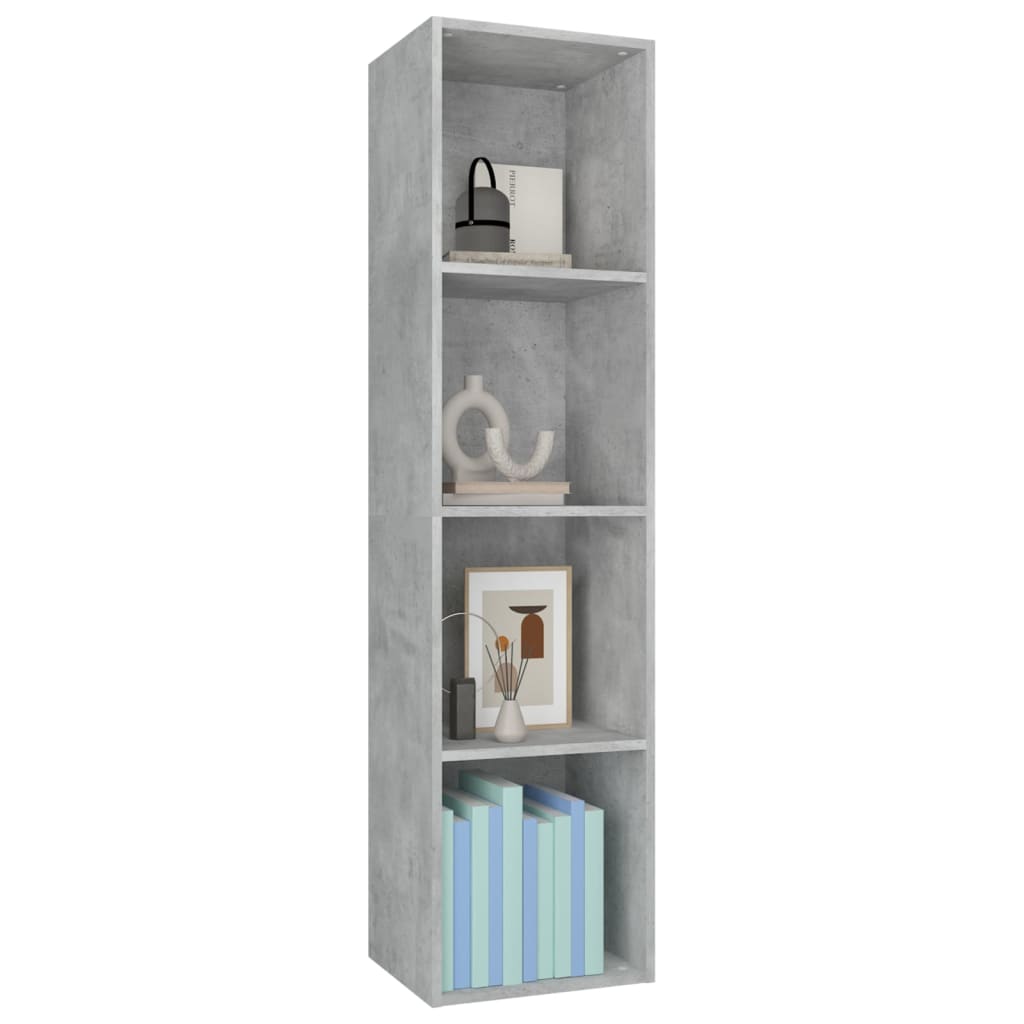 Libreria/Mobile TV Grigio Cemento 36x30x143 cm in Multistrato | homemem39