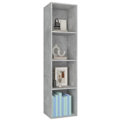 Libreria/Mobile TV Grigio Cemento 36x30x143 cm in Multistrato | homemem39