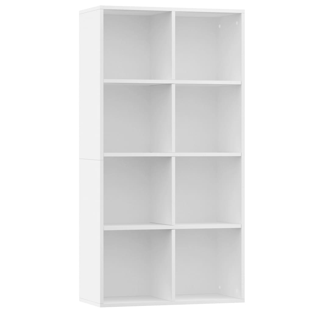 Libreria/Credenza Bianca 66x30x130 cm in Legno Multistrato | homemem39