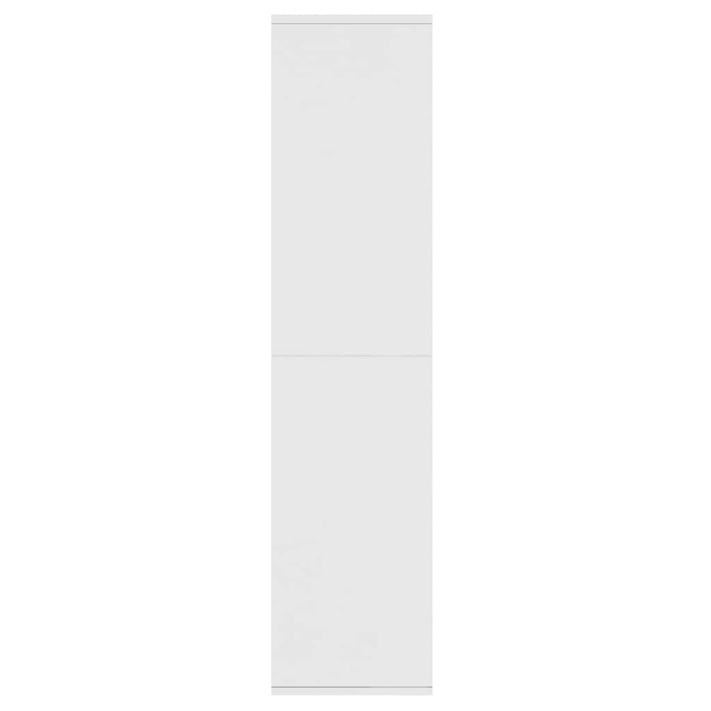 Libreria/Credenza Bianca 66x30x130 cm in Legno Multistrato