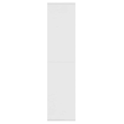 Libreria/Credenza Bianca 66x30x130 cm in Legno Multistrato