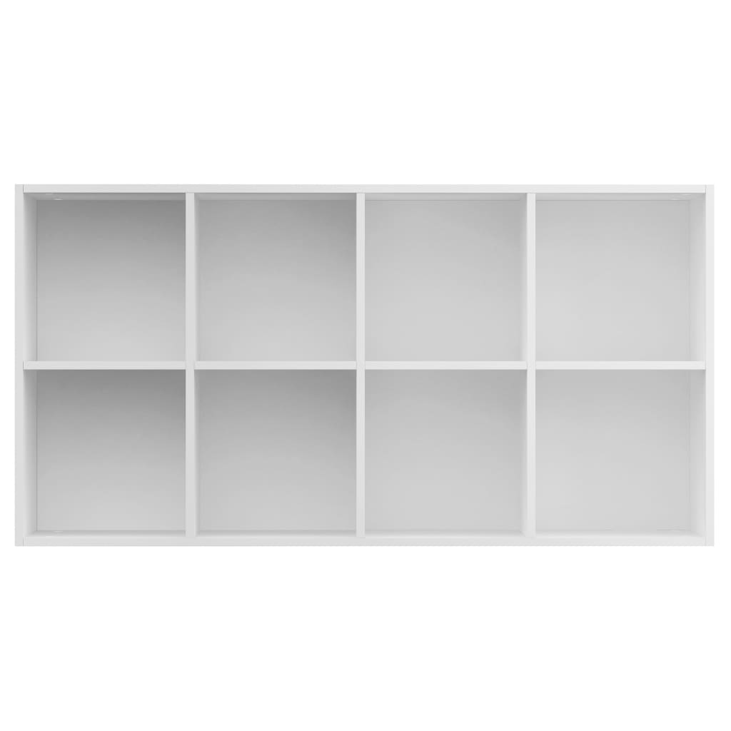 Libreria/Credenza Bianca 66x30x130 cm in Legno Multistrato | homemem39