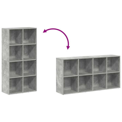 Libreria/Credenza Grigio Cemento 66x30x130 cm Legno Multistrato | homemem39