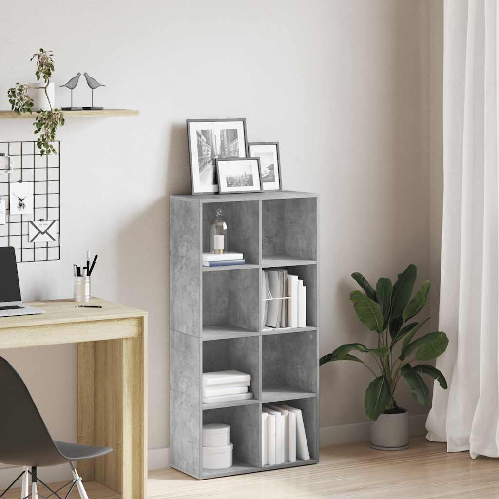 Libreria/Credenza Grigio Cemento 66x30x130 cm Legno Multistrato | homemem39