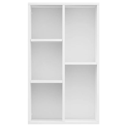 Libreria/Credenza Bianca 50x25x80 cm in Legno Multistrato | homemem39