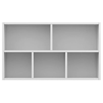Libreria/Credenza Bianca 50x25x80 cm in Legno Multistrato | homemem39