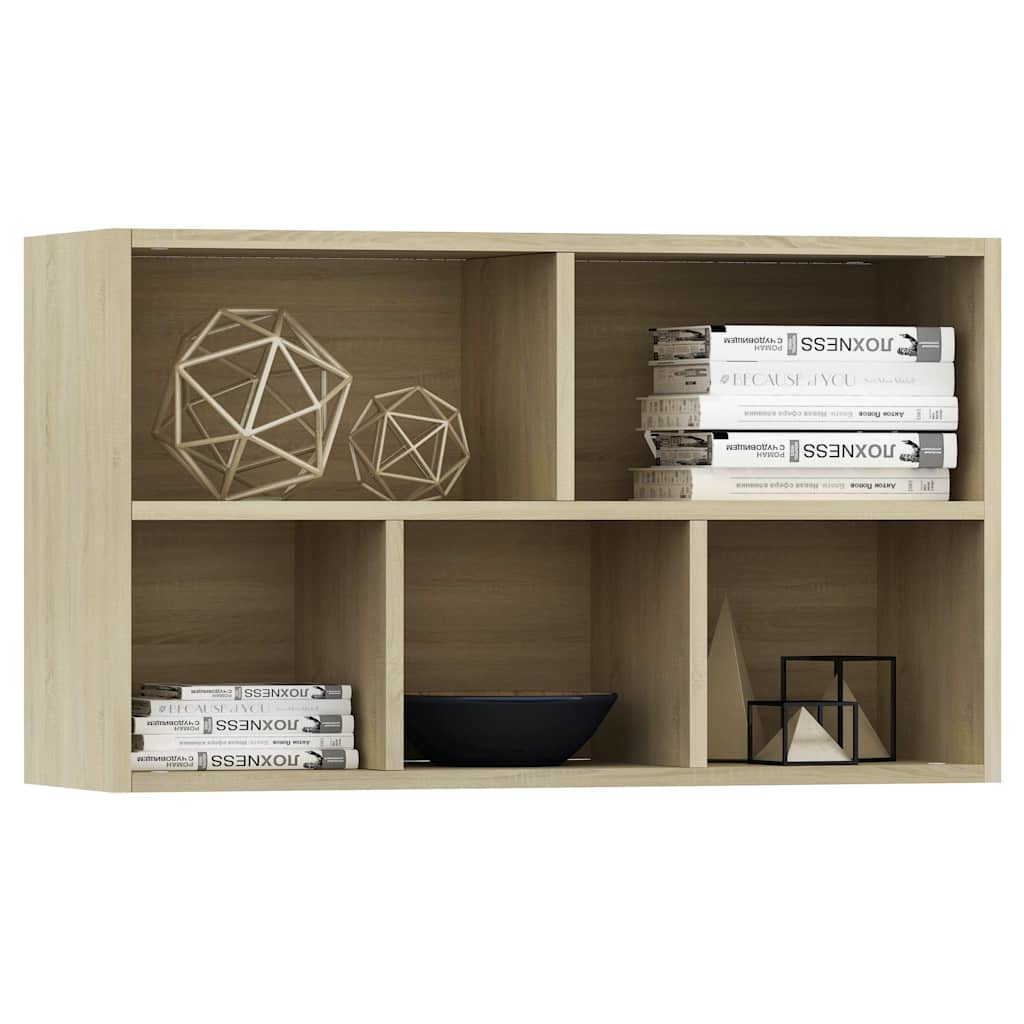 Libreria/Credenza Rovere Sonoma 50x25x80 cm Legno Multistrato | homemem39