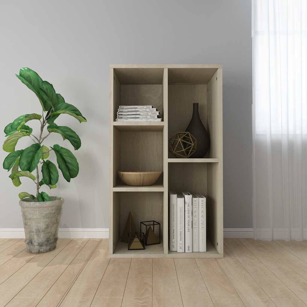 Libreria/Credenza Rovere Sonoma 50x25x80 cm Legno Multistrato | homemem39