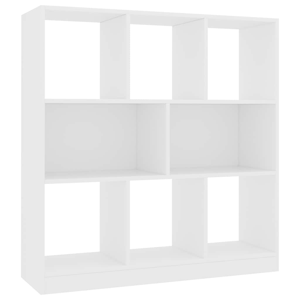 Libreria Bianca 97,5x29,5x100 cm in Legno Multistrato
