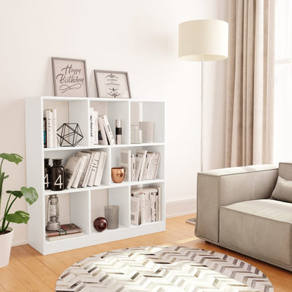 Libreria Bianca 97,5x29,5x100 cm in Legno Multistrato | homemem39