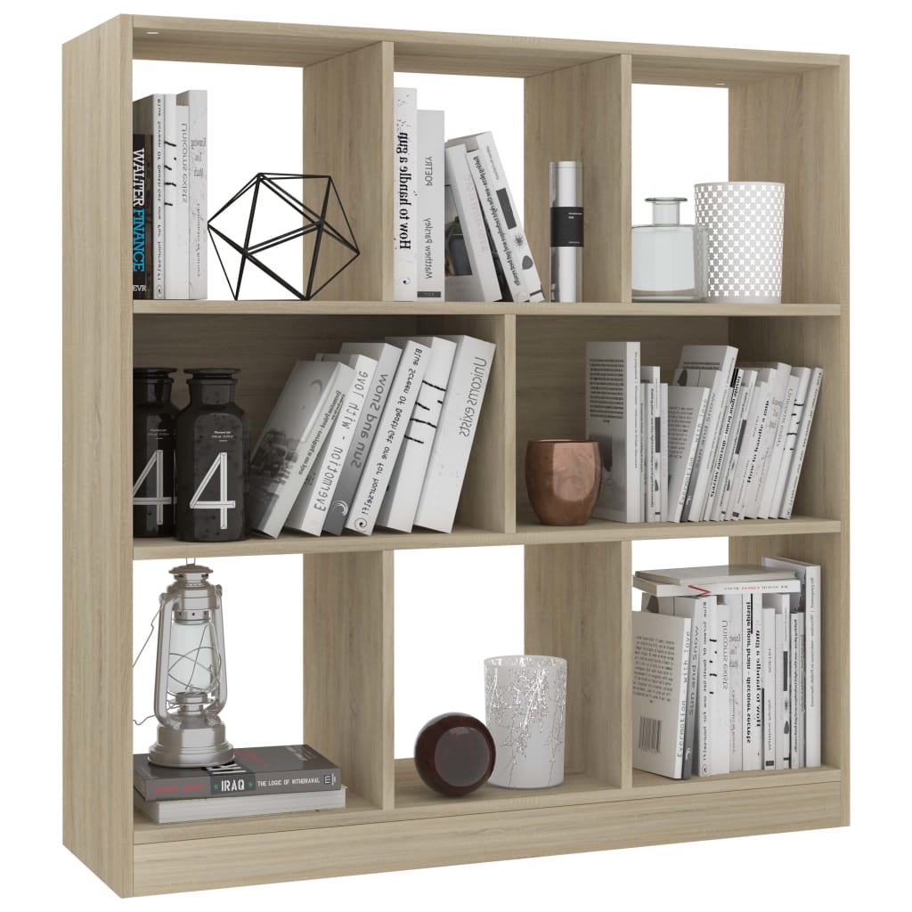 Libreria Rovere Sonoma 97,5x29,5x100 cm in Legno Multistrato | homemem39