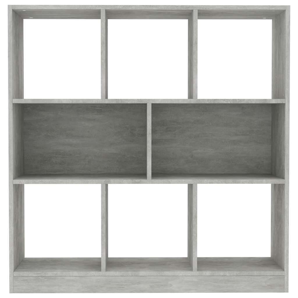 Libreria Grigio Cemento 97,5x29,5x100 cm in Legno Multistrato