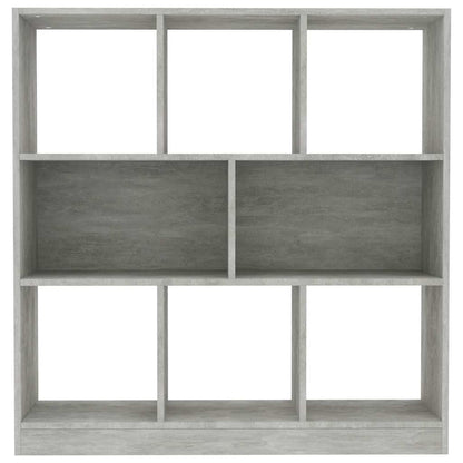 Libreria Grigio Cemento 97,5x29,5x100 cm in Legno Multistrato