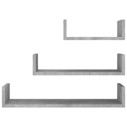 Mensole a Muro 3 pz in legno multistrato