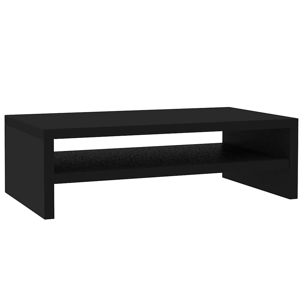 Supporto per Monitor Nero 42x24x13 cm in Legno Multistrato - homemem39