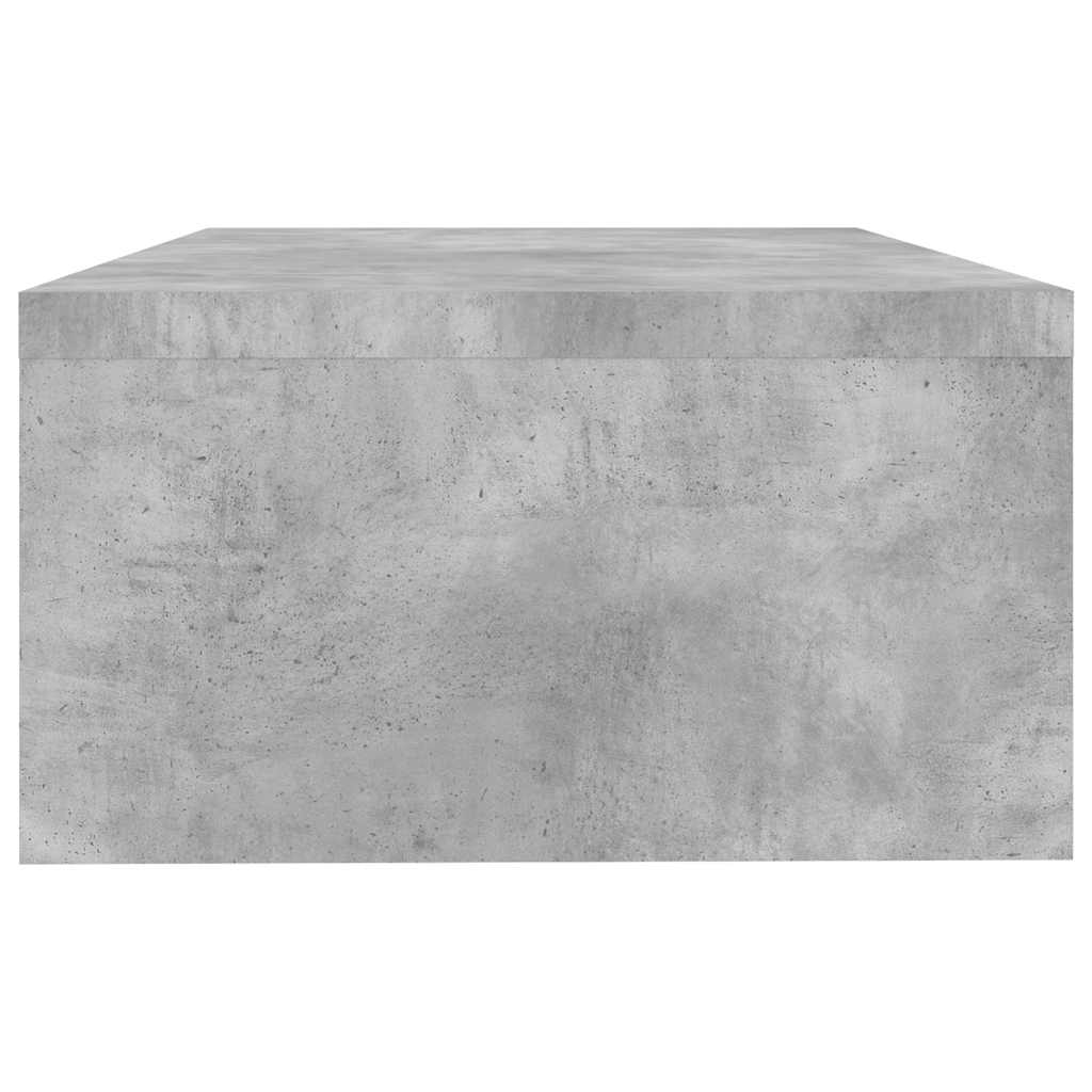 Supporto Monitor Grigio Cemento 42x24x13 cm Legno Multistrato