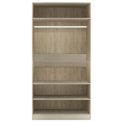 Armadio Rovere Sonoma 100x50x200 cm in Legno Multistrato - homemem39