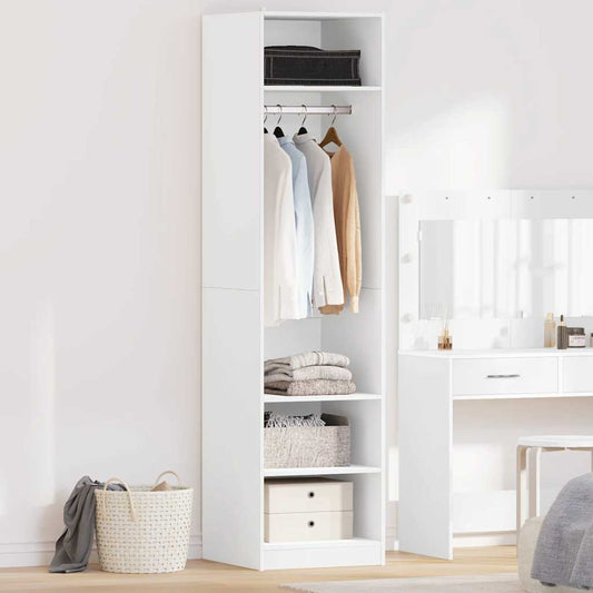 Armadio Bianco 50x50x200 cm in Legno Multistrato