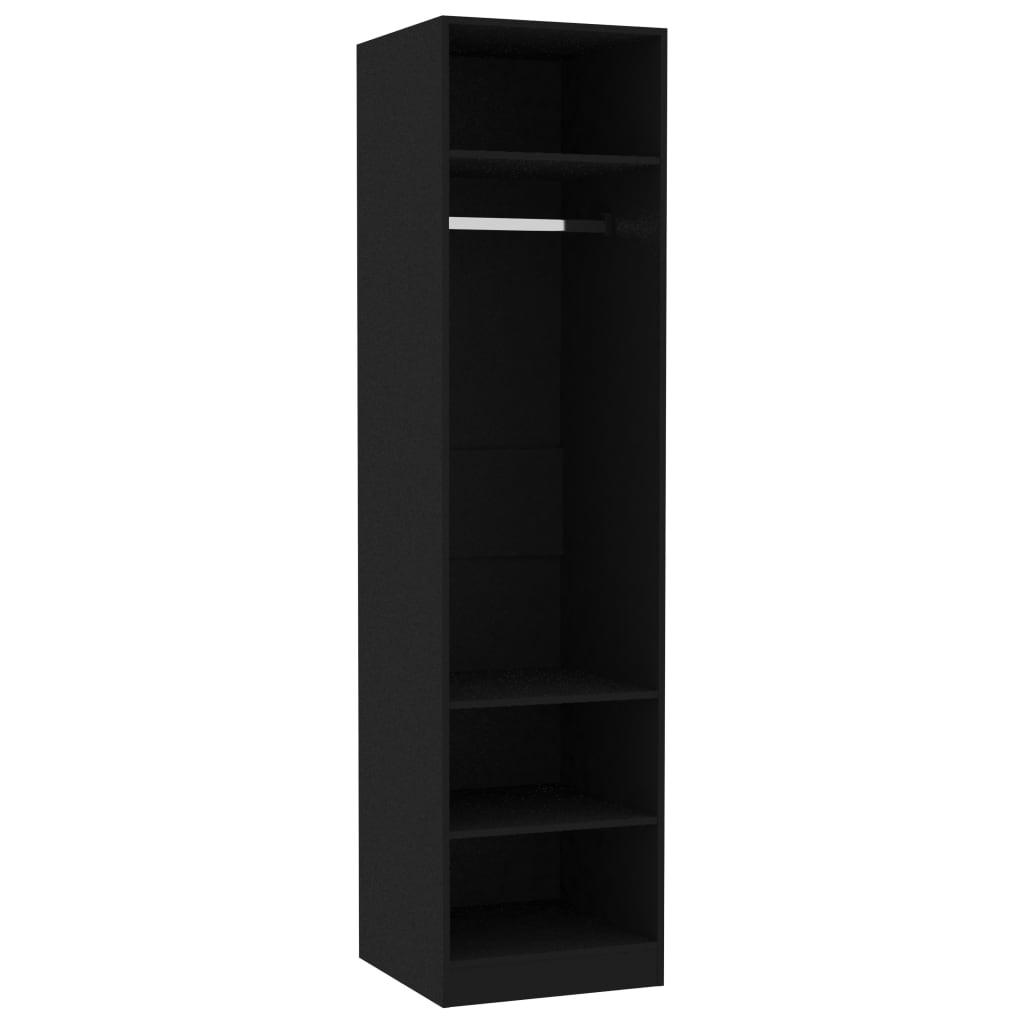 Armadio Nero 50x50x200 cm in Legno Multistrato - homemem39