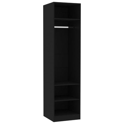 Armadio Nero 50x50x200 cm in Legno Multistrato - homemem39