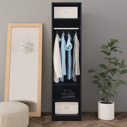 Armadio Nero 50x50x200 cm in Legno Multistrato - homemem39