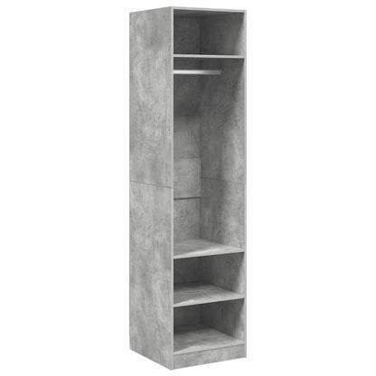 Armadio Grigio Cemento 50x50x200 cm in Legno Multistrato | homemem39