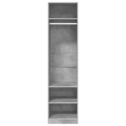 Armadio Grigio Cemento 50x50x200 cm in Legno Multistrato - homemem39