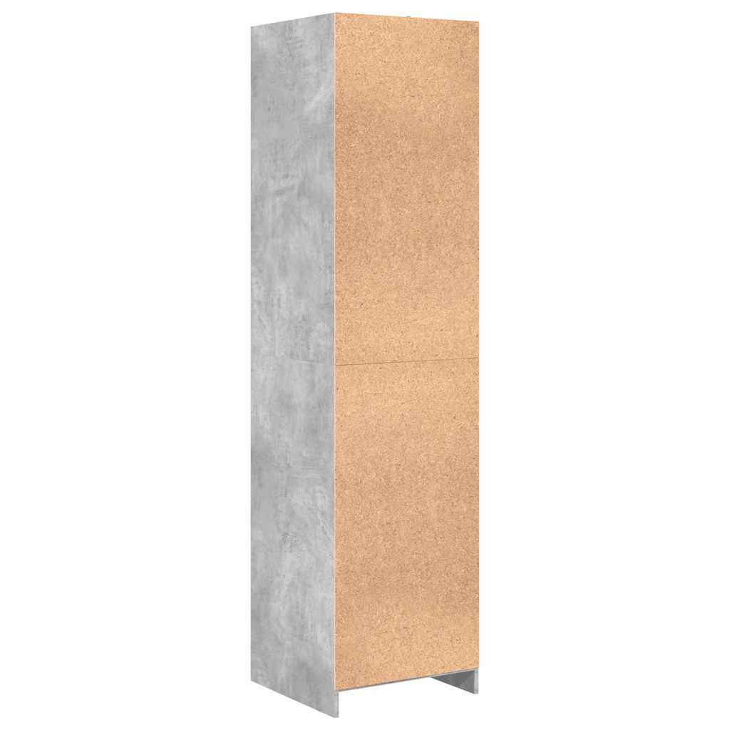 Armadio Grigio Cemento 50x50x200 cm in Legno Multistrato - homemem39
