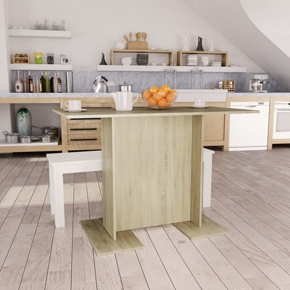 Tavolo da Pranzo Rovere Sonoma 110x60x75cm in Legno Multistrato | homemem39