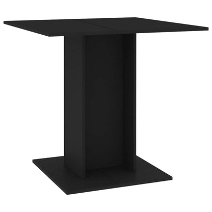 Tavolo da Pranzo Nero 80x80x75 cm in Legno Multistrato | homemem39