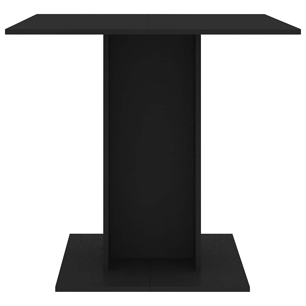 Tavolo da Pranzo Nero 80x80x75 cm in Legno Multistrato | homemem39