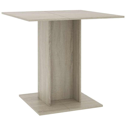 Tavolo da Pranzo Rovere Sonoma 80x80x75cm in Legno Multistrato | homemem39