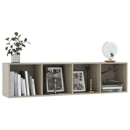 Libreria/Mobile TV Rovere Sonoma 143x30x36 cm | homemem39