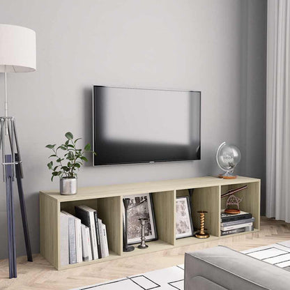 Libreria/Mobile TV Rovere Sonoma 143x30x36 cm