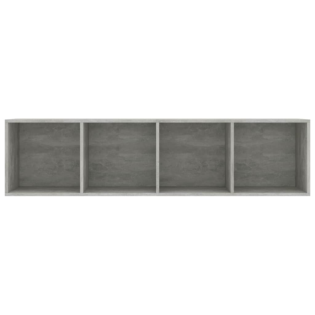 Libreria/Mobile TV Grigio Cemento 143x30x36 cm