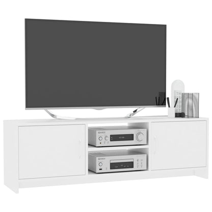 Mobile Porta TV Bianco 120x30x37,5 cm in Legno Multistrato