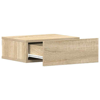 Comodino Pensile Rovere Sonoma 40x30x15 cm in Legno Multistrato - homemem39